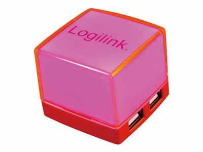Logilink Cube Usb 2 0 Hub 4 Port Illuminated Ua0118